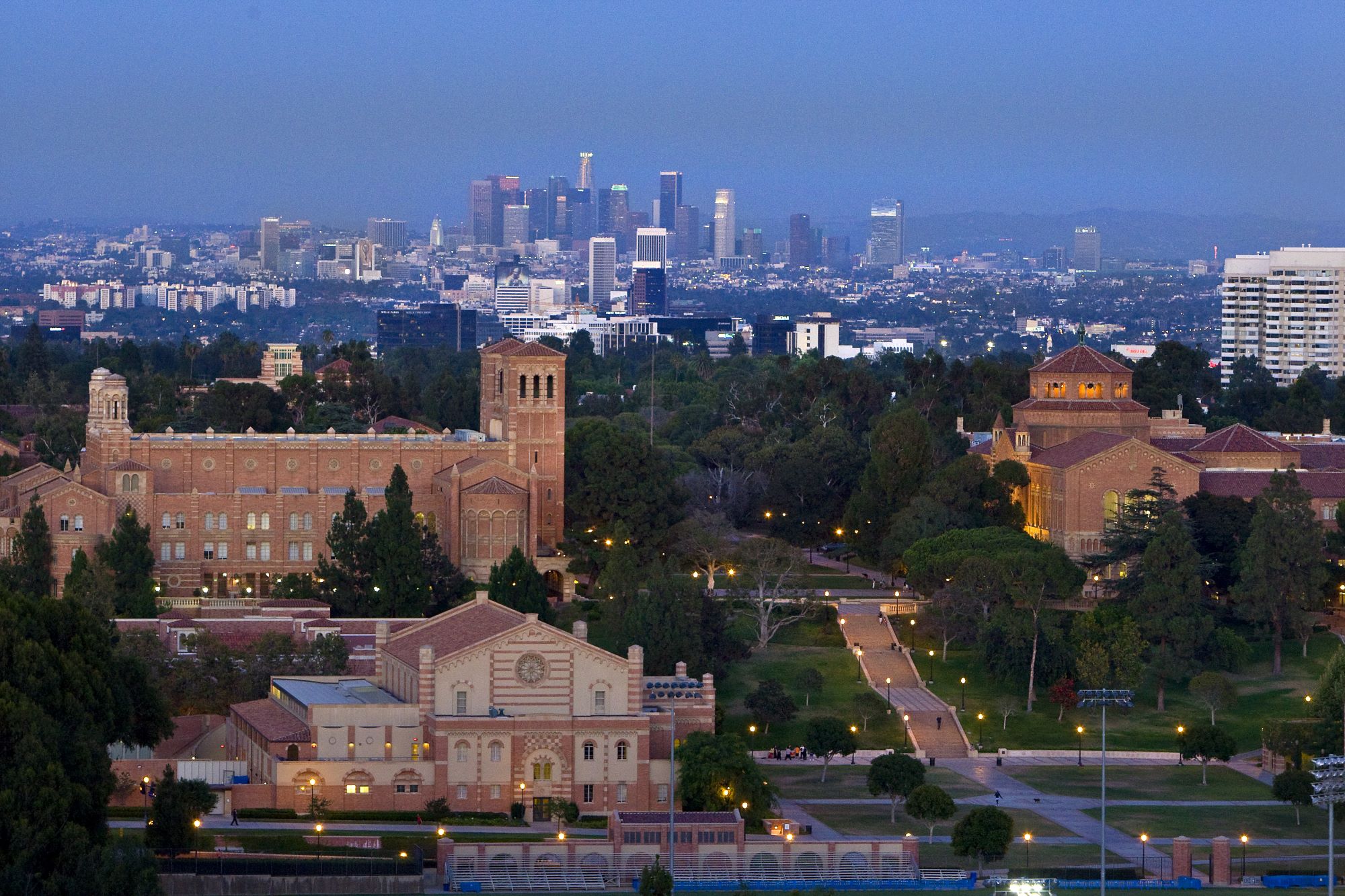 UCLA campus from Hedrick Hall view