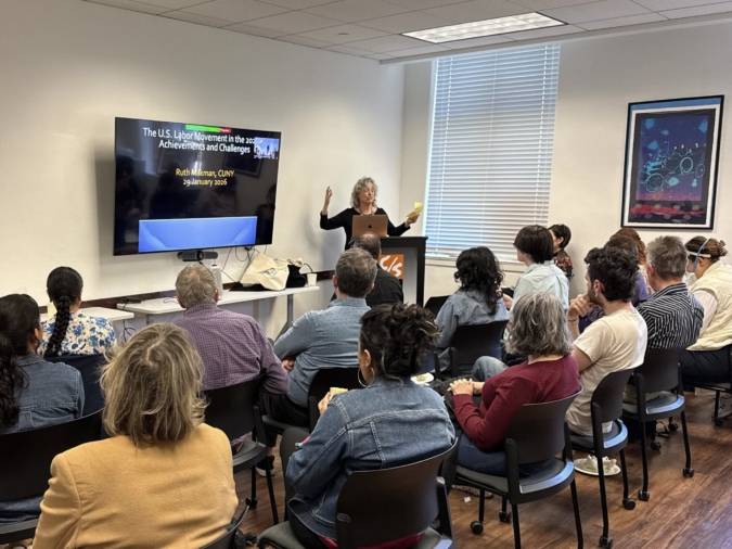 Ruth Milkman, labor sociologist, gives lecture on the state of the labor movement in the 2020s