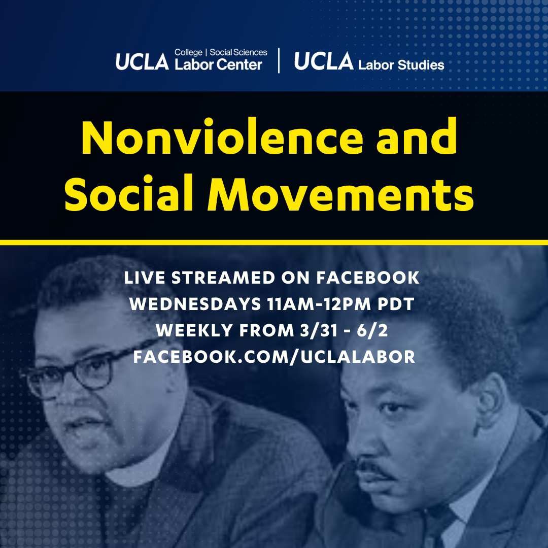 Nonviolence and Social Movements event flyer